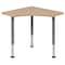 Flash Furniture Triangle Natural Collaborative Desk, For Home and Classroom XU-SF-1003-NAT-A-GG - alternate 9